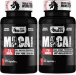 2x Maca Peruana Negra 120 Capsulas 2000mg Black Pura Premium Importada Para Homens e Mulheres Original