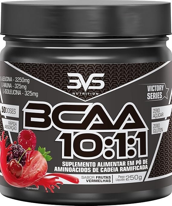 3VS-Nutrition-BCAA-250g-Sabor-gourmet-Frutas-Vermelhas.jpg 3VS Nutrition BCAA 10:1:1 250g - Sabor gourmet Frutas Vermelhas - Imagem 1