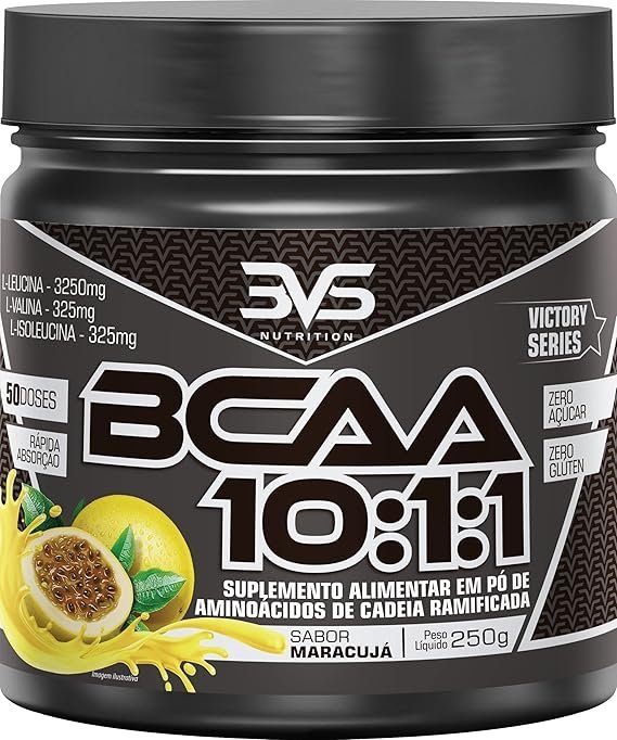 3VS-Nutrition-BCAA-250g-Sabor-gourmet-Maracuja.jpg 3VS Nutrition BCAA 10:1:1 250g - Sabor gourmet Maracujá - Imagem 1