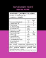 3VS Nutrition Pré-Workout Beast Burn 300g – Suplemento Pré-Treino Fórmula Única com Cafeína, Beta Alanina, L-Carnitina, Citrulina, Morosil® e Cúrcuma – 50 Doses 300gr Sabor Uva - Imagem 2