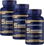 5 Magnesio Quelato Malato Taurato 60 Capsulas 3 Unidades