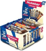 Barra de Proteína, Mais Mu, Mukebar, Sabores Mistos, 15g de Proteína, Zero Açúcar - Display 12 Unidades