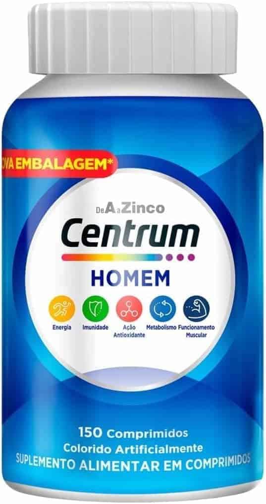 Centrum-Homem-Multivitaminico-Diario-com-Magnesio-Vitamina-D-e-Vitamina-B12-150-Comprimidos.jpg Centrum Homem Multivitaminico Diário com Magnésio, Vitamina D e Vitamina B12, 150 Comprimidos - Imagem 1