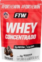 FTW Whey Concentrado com Proteína Concentrada WPC, Suplemento Alimentar em Pó com 15g de Proteína por Porção, Rico em Aminoácidos Essenciais, Sem Glúten – Refil 1KG (Chocolate) - Imagem 3