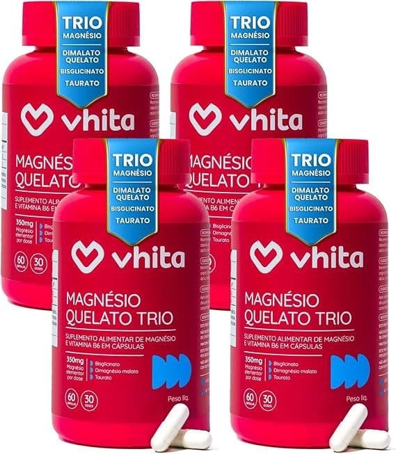 Magnesio-Quelato-Trio-Dimalato-Bisglicinato-e-Taurato-com-Vitamina-B6-350mg-Vhita-60-Capsulas-4-unidades.jpg Magnésio Quelato Trio, Dimalato, Bisglicinato e Taurato com Vitamina B6 350mg Vhita 60 Cápsulas (4 unidades) - Imagem 1