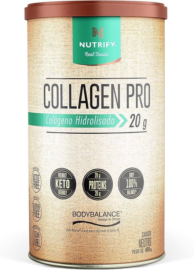 Nutrify-Collagen-Pro-Colageno-Hidrolisado-com-Proteina-Sem-Gluten-Acucar-e-Lactose-Sabor-Neutro-450g.jpg Nutrify - Collagen Pro - Colágeno Hidrolisado com Proteína - Sem Glúten, Açúcar e Lactose - Sabor Neutro - 450g - Imagem 1