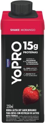 Pack YoPRO Bebida Láctea UHT Morango 15g de Proteínas 250ml -24 Unidades - Imagem 2