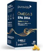 Puravida Suplemento alimentar Ômega 3 EPA DHA 60 cápsulas