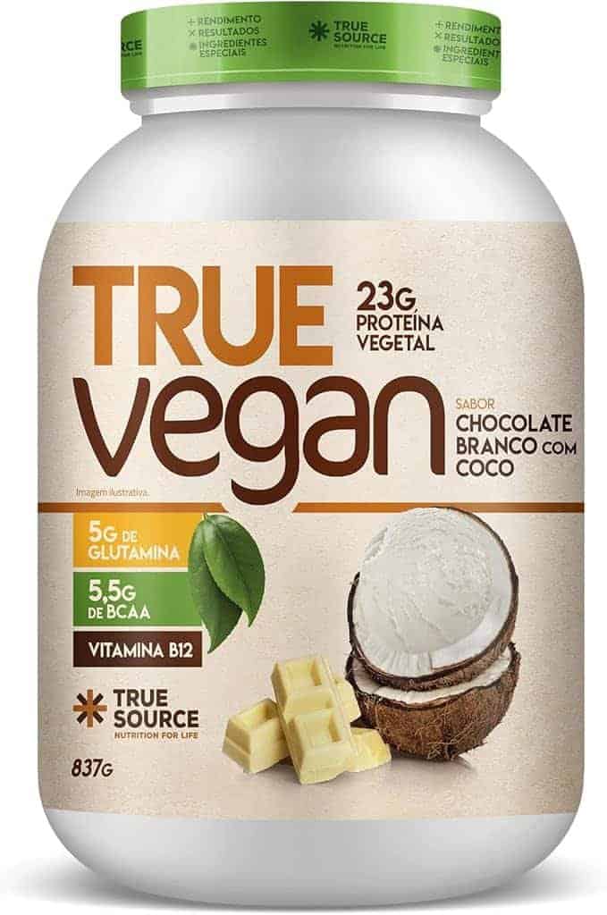 True-Source-True-Vegan-Proteina-Vegetal-837G-Chocolate-Branco-Com-Coco.jpg True Source True Vegan Proteína Vegetal - 837G Chocolate Branco Com Coco - Imagem 1