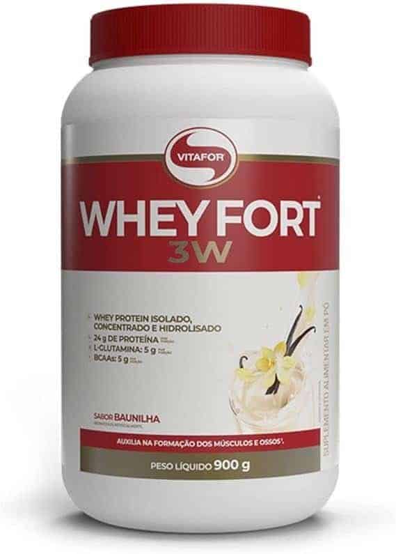 Whey-Fort-3W-900g-Baunilha-VitaFor.jpg Whey Fort 3W (900g), Baunilha, VitaFor - Imagem 1