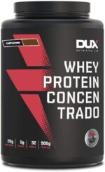Whey Protein Concentrado Cappuccino Pote 900g – Contribui para o Ganho Muscular Hipertrofia – Dux Human Health