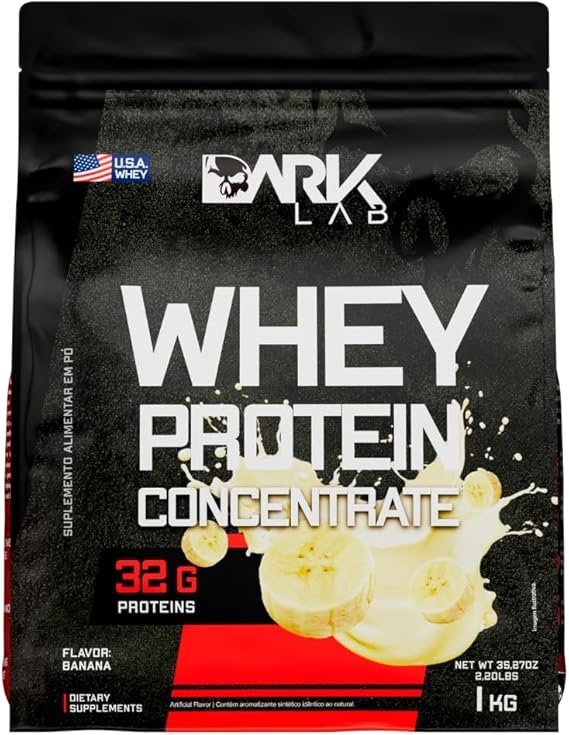 Whey-Protein-Concentrado-Dark-Lab-1kg-Banana-Ganho-de-Massa-Muscular-1.jpg Whey Protein Concentrado Dark Lab, 1kg, Banana, Ganho de Massa Muscular - Imagem 1