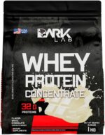 Whey Protein Concentrado Dark Lab, 1kg, Chocolate Branco, Ganho de Massa Muscular
