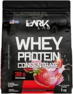 Whey Protein Concentrado Dark Lab, 1kg, Morango, Ganho de Massa Muscular
